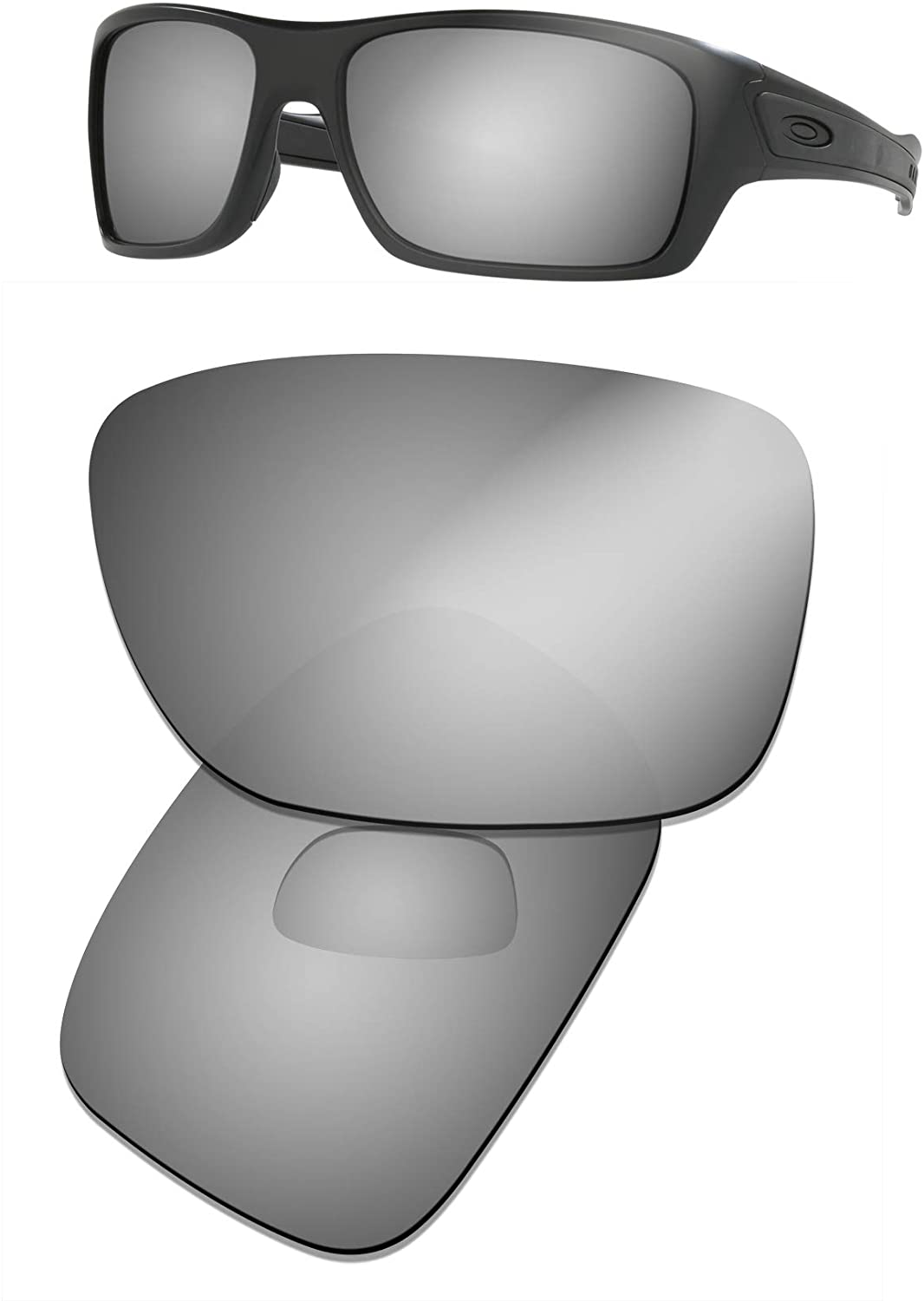 Prizo Polarized Replacement Lenses for Oakley Turbine Sunglasses - Multi Options