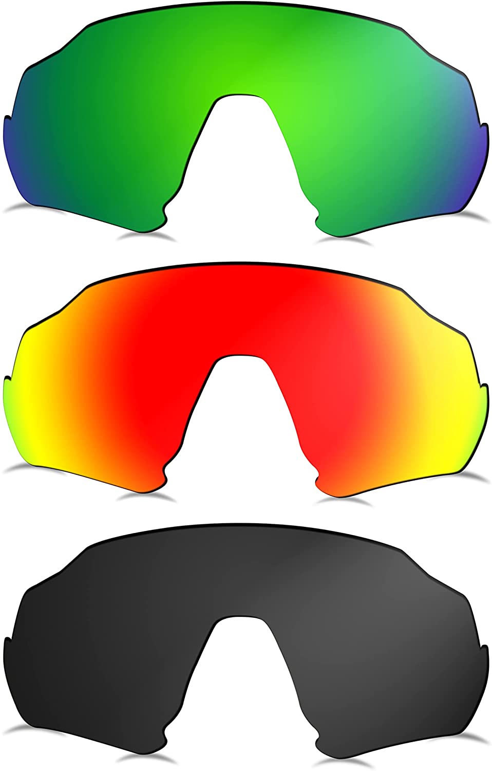 Prizo Polarized Replacement Lenses for Oakley Flight Jacket Sunglasses OO9401 - MultiOptions