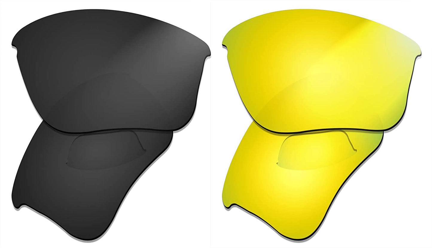 Prizo Polarized Replacement Lenses for Oakley Flak Jacket XLJ Sunglasses- Multi Options