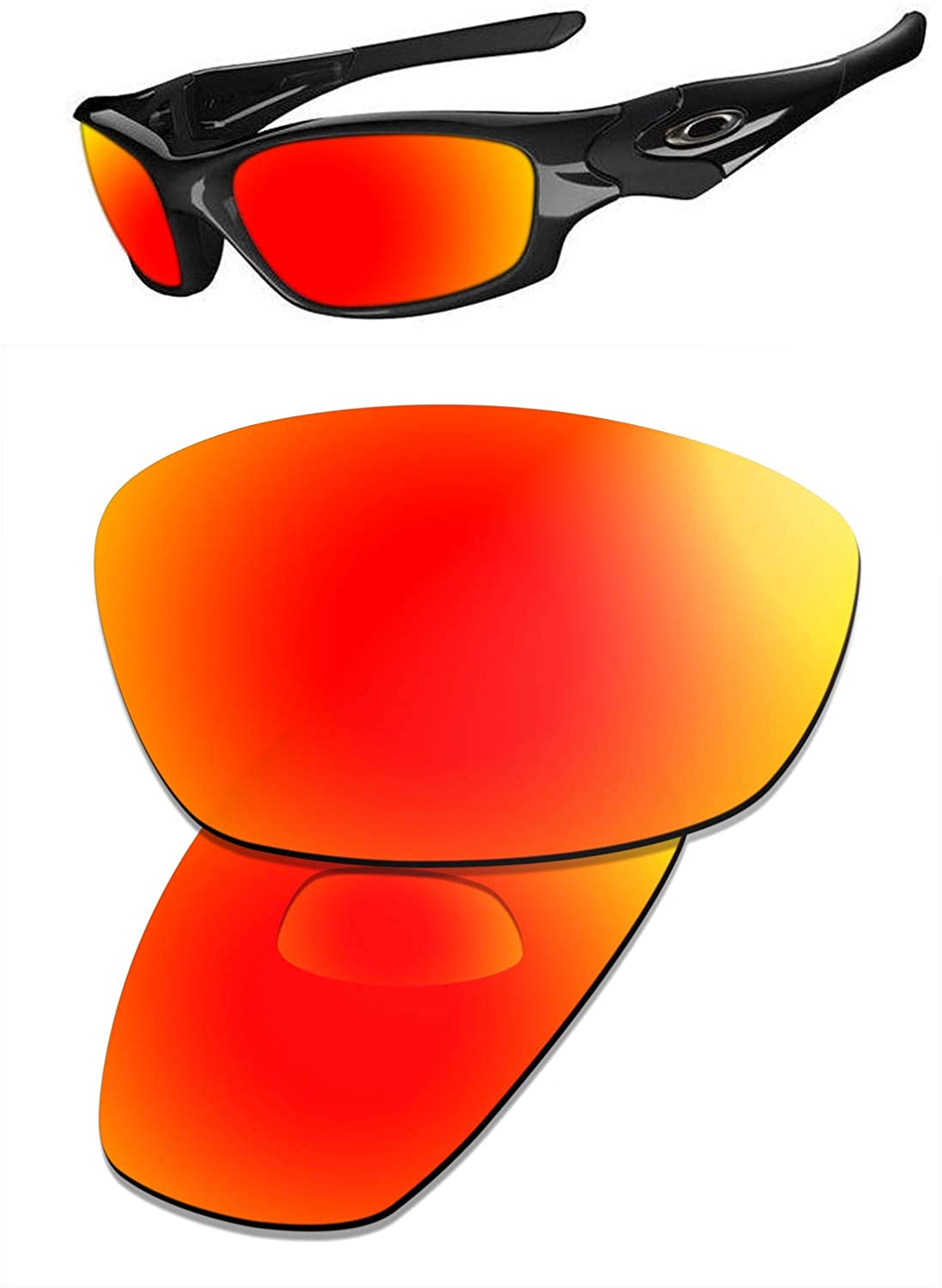 Prizo Polarized Replacement Lenses for Oakley Straight Jacket 2007 Sunglasses