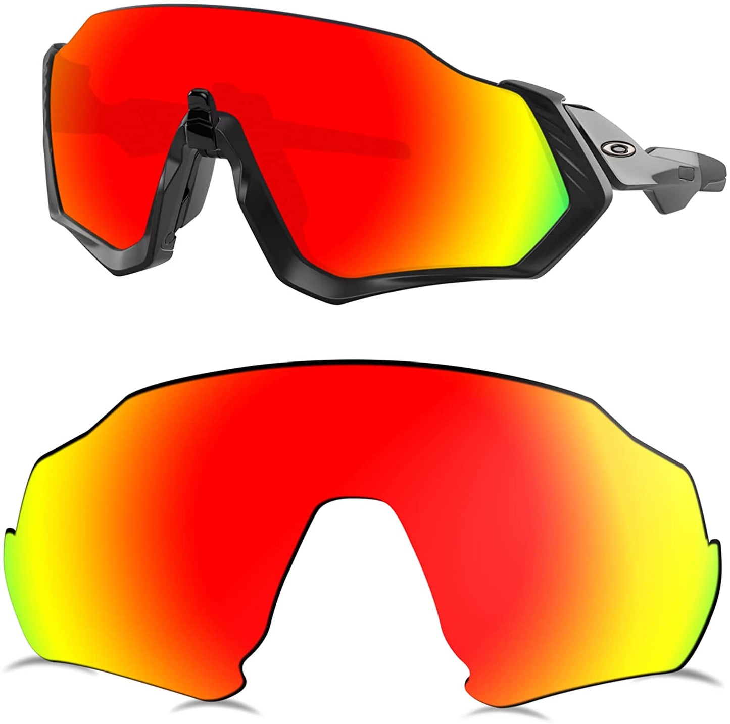 Prizo Polarized Replacement Lenses for Oakley Flight Jacket Sunglasses OO9401 - MultiOptions