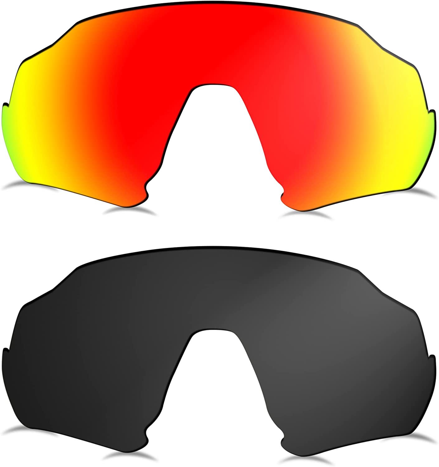 Prizo Polarized Replacement Lenses for Oakley Flight Jacket Sunglasses OO9401-2 Sets