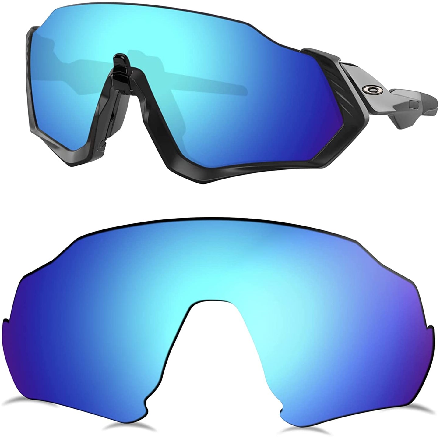 Prizo Polarized Replacement Lenses for Oakley Flight Jacket Sunglasses OO9401 - MultiOptions