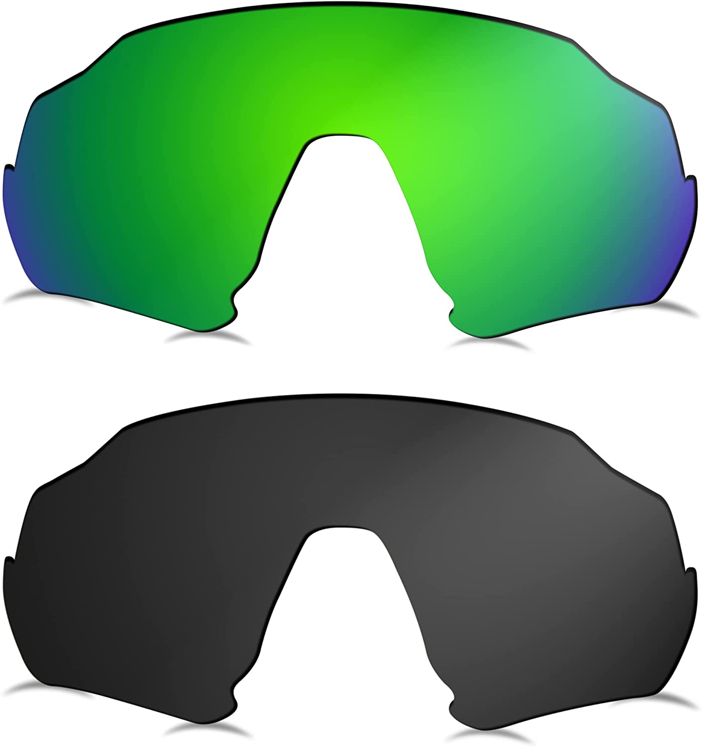 Prizo Polarized Replacement Lenses for Oakley Flight Jacket Sunglasses OO9401-2 Sets