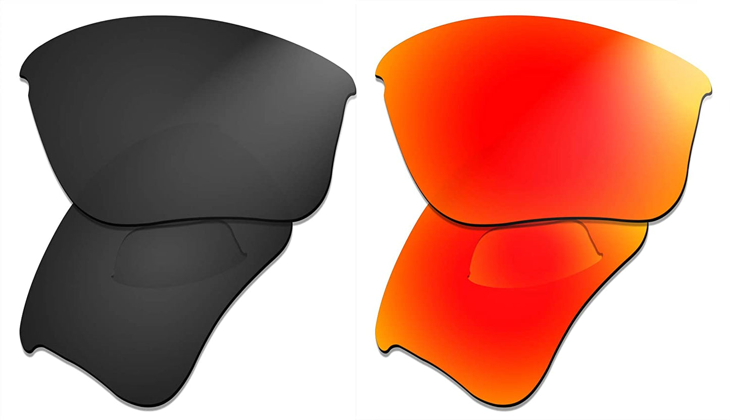 Prizo Polarized Replacement Lenses for Oakley Flak Jacket XLJ Sunglasses- Multi Options