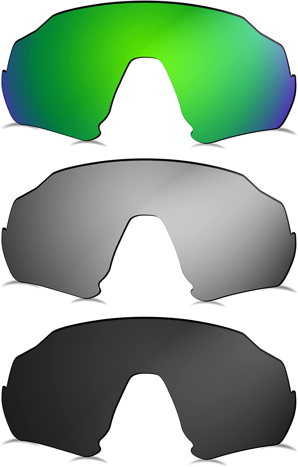 Prizo Polarized Replacement Lenses for Oakley Flight Jacket Sunglasses OO9401 - MultiOptions