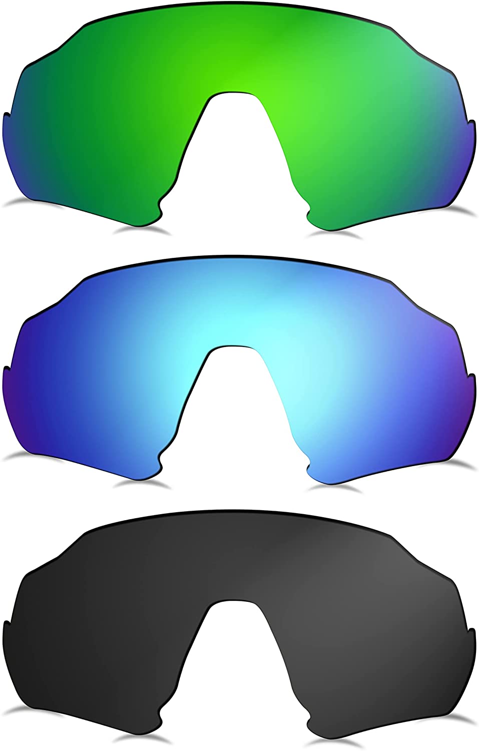 Prizo Polarized Replacement Lenses for Oakley Flight Jacket Sunglasses OO9401 - MultiOptions