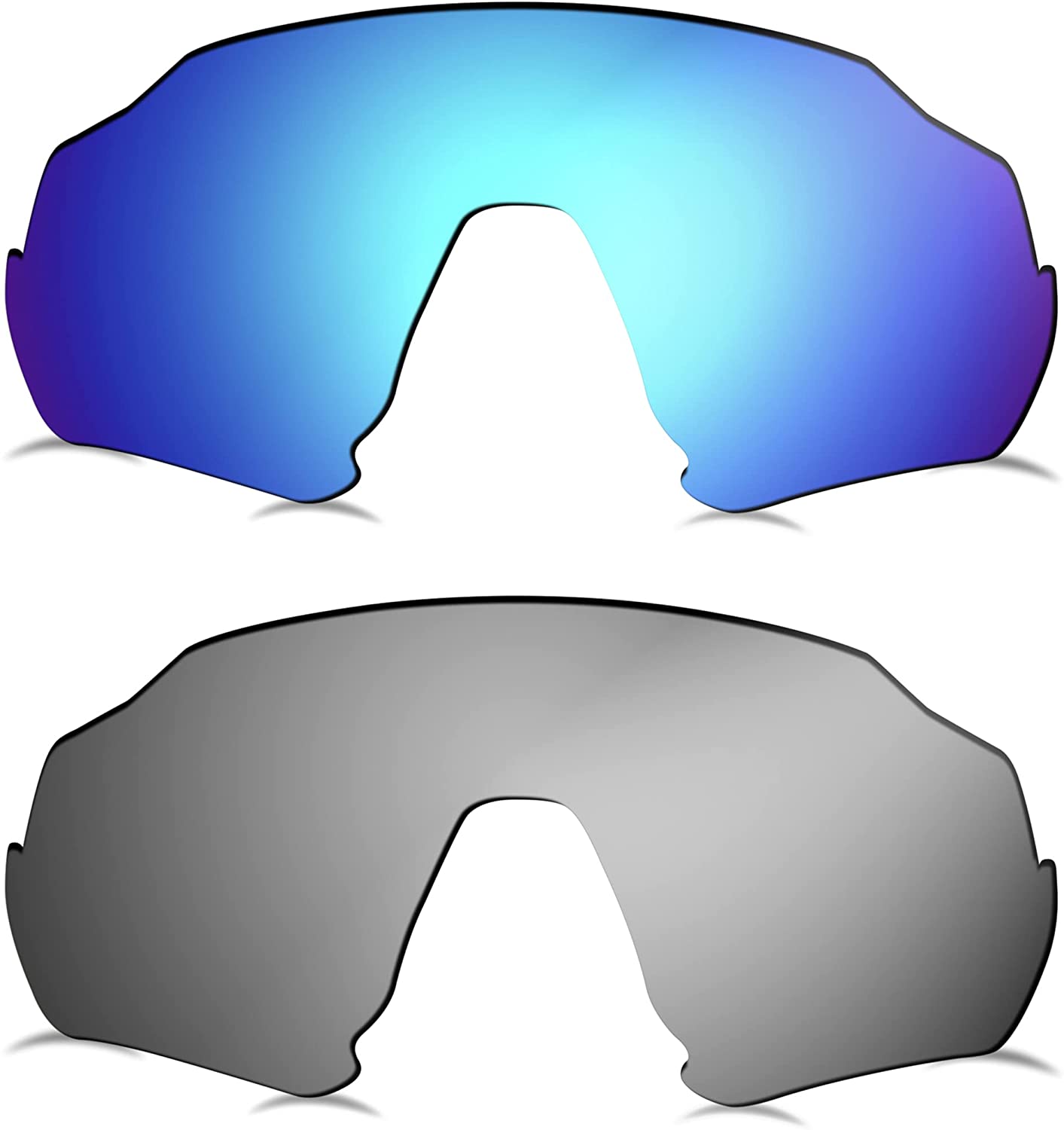 Prizo Polarized Replacement Lenses for Oakley Flight Jacket Sunglasses OO9401-2 Sets