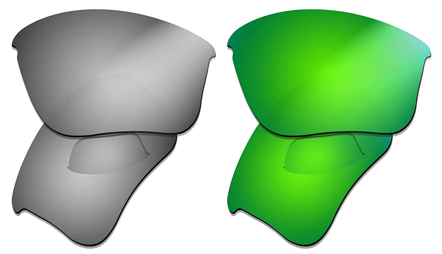 Prizo Polarized Replacement Lenses for Oakley Flak Jacket XLJ Sunglasses- Multi Options