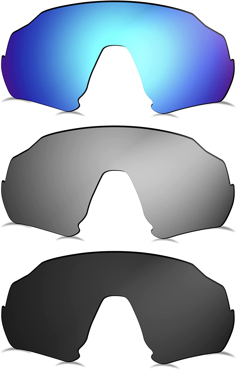 Prizo Polarized Replacement Lenses for Oakley Flight Jacket Sunglasses OO9401 - MultiOptions