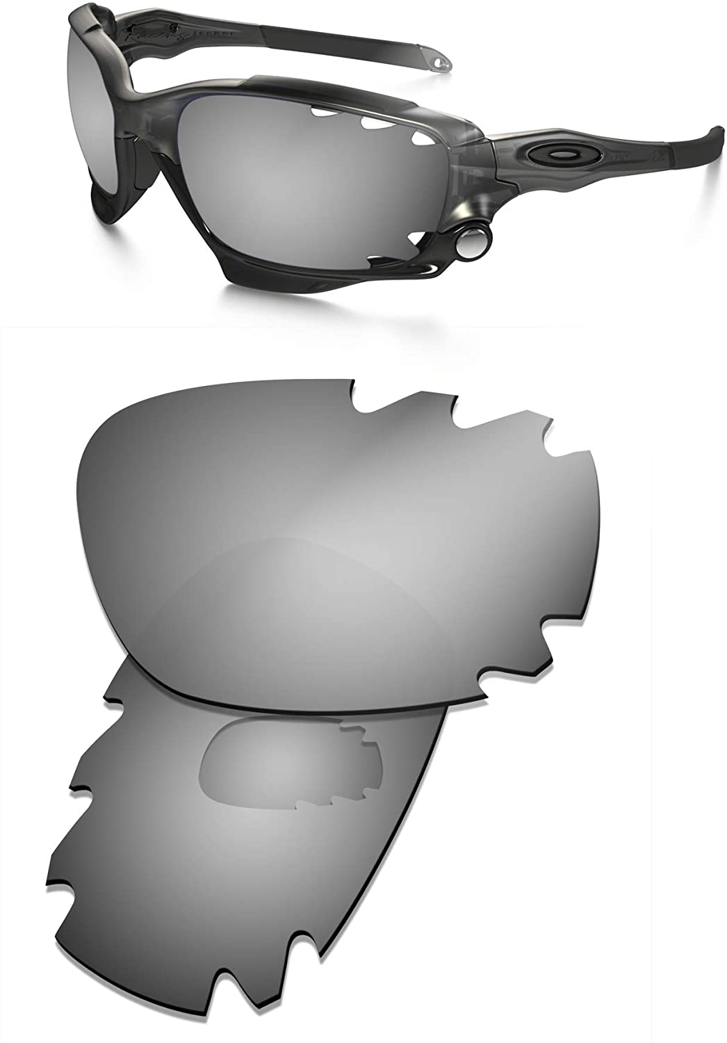 Prizo Polarized Replacement Vented Lenses for Oakley Racing Jacket Sunglasses OO9171