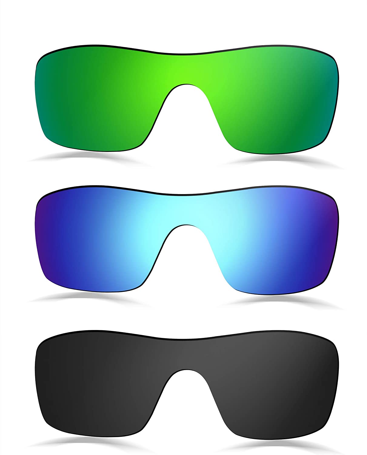 Prizo Polarized Replacement Lenses for Oakley Batwolf Sunglasses - Multi Options