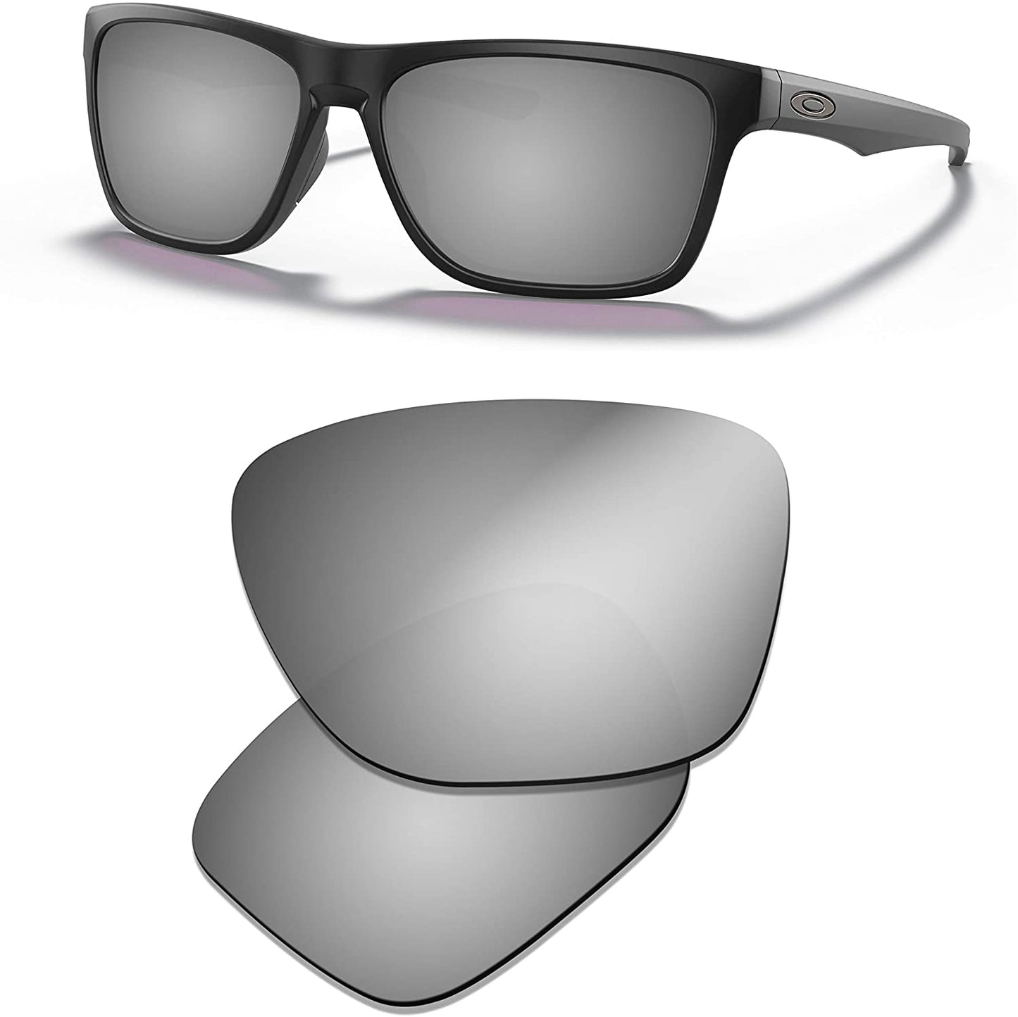 Prizo Polarized Lenses Replacement for Oakley Holston Sunglasses OO9334 - Multioptions (Black+Titanium+Blue)