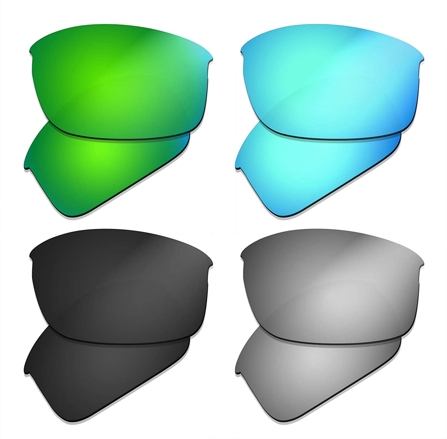 Prizo Polarized Replacement Lenses for Oakley Bottle Rocket Sunglasse - Multi Options