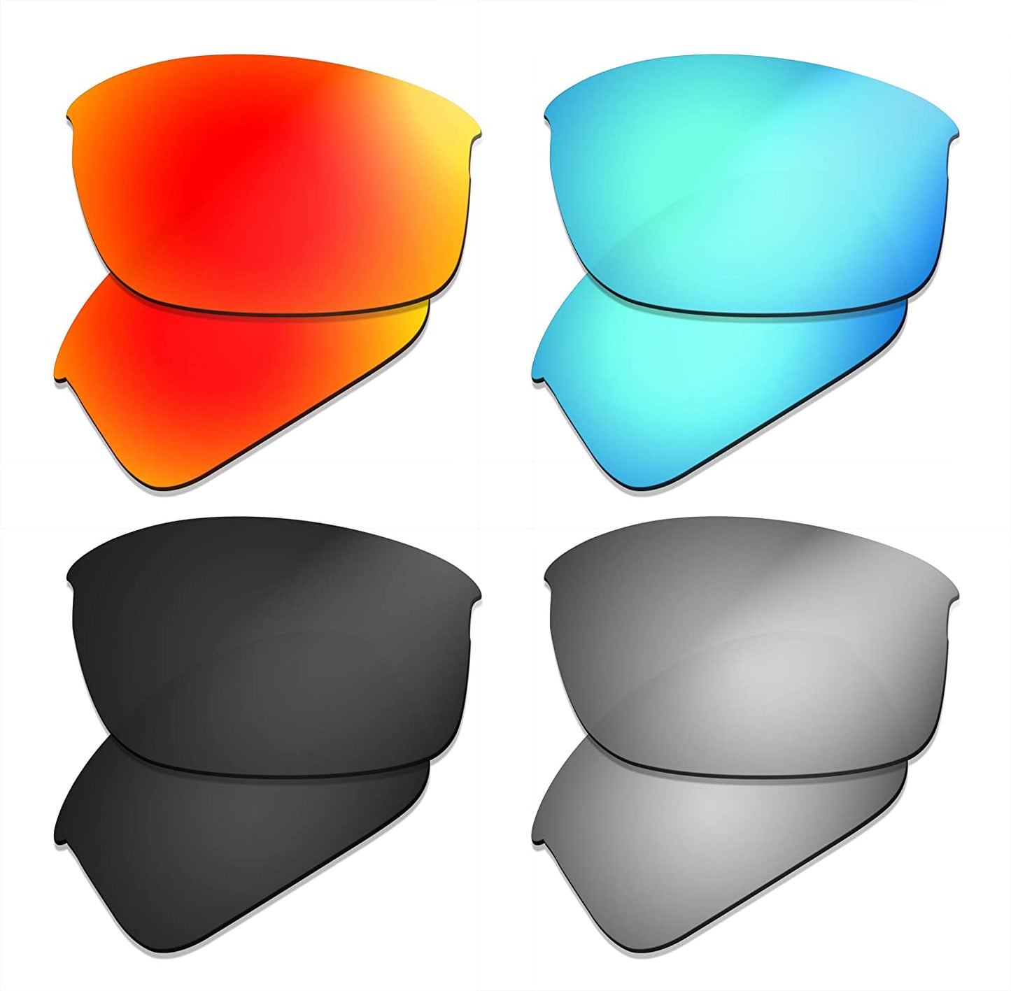 Prizo Polarized Replacement Lenses for Oakley Bottle Rocket Sunglasse - Multi Options