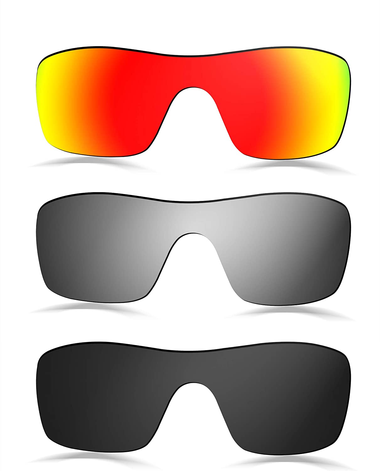 Prizo Polarized Replacement Lenses for Oakley Batwolf Sunglasses - Multi Options
