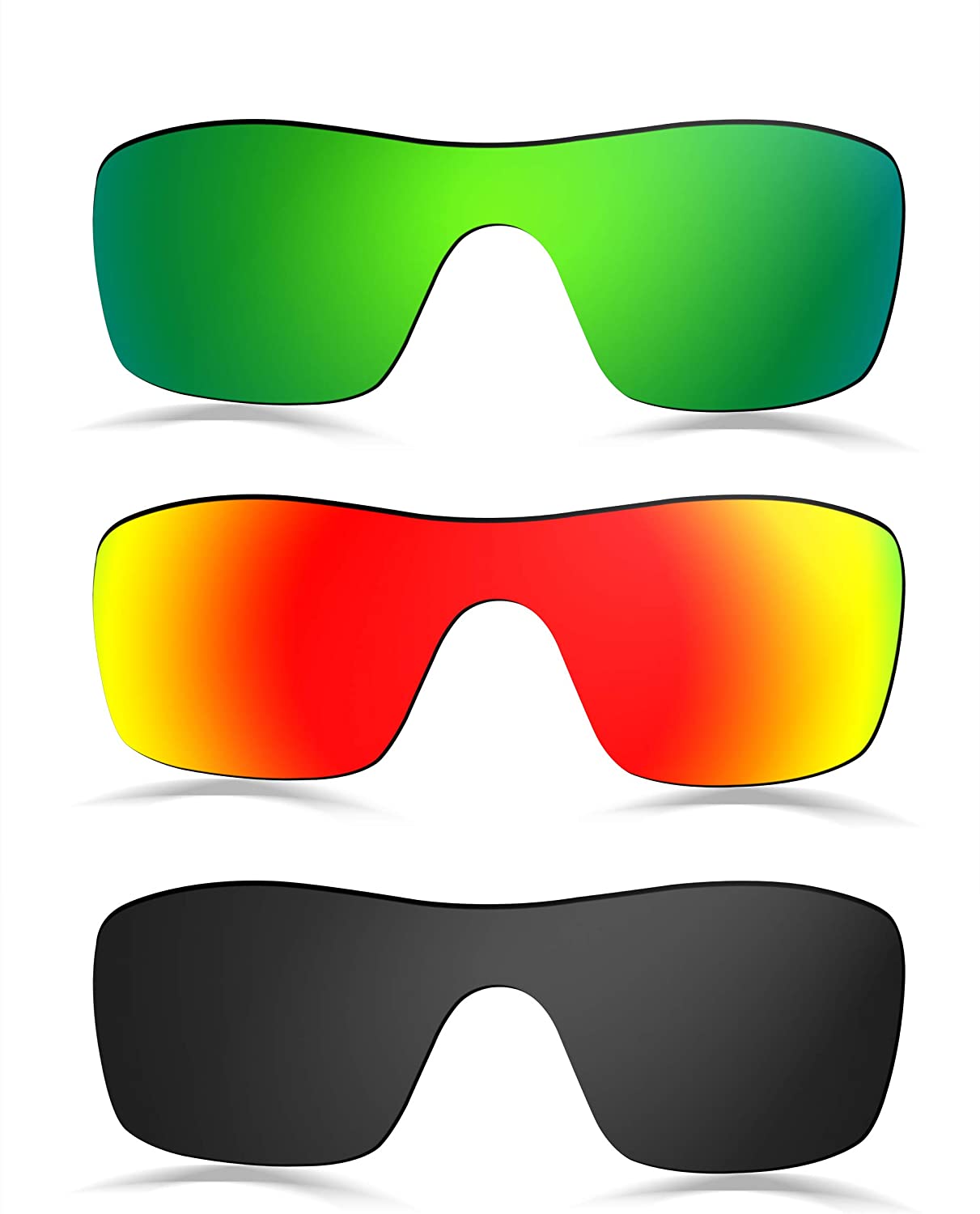 Prizo Polarized Replacement Lenses for Oakley Batwolf Sunglasses - Multi Options