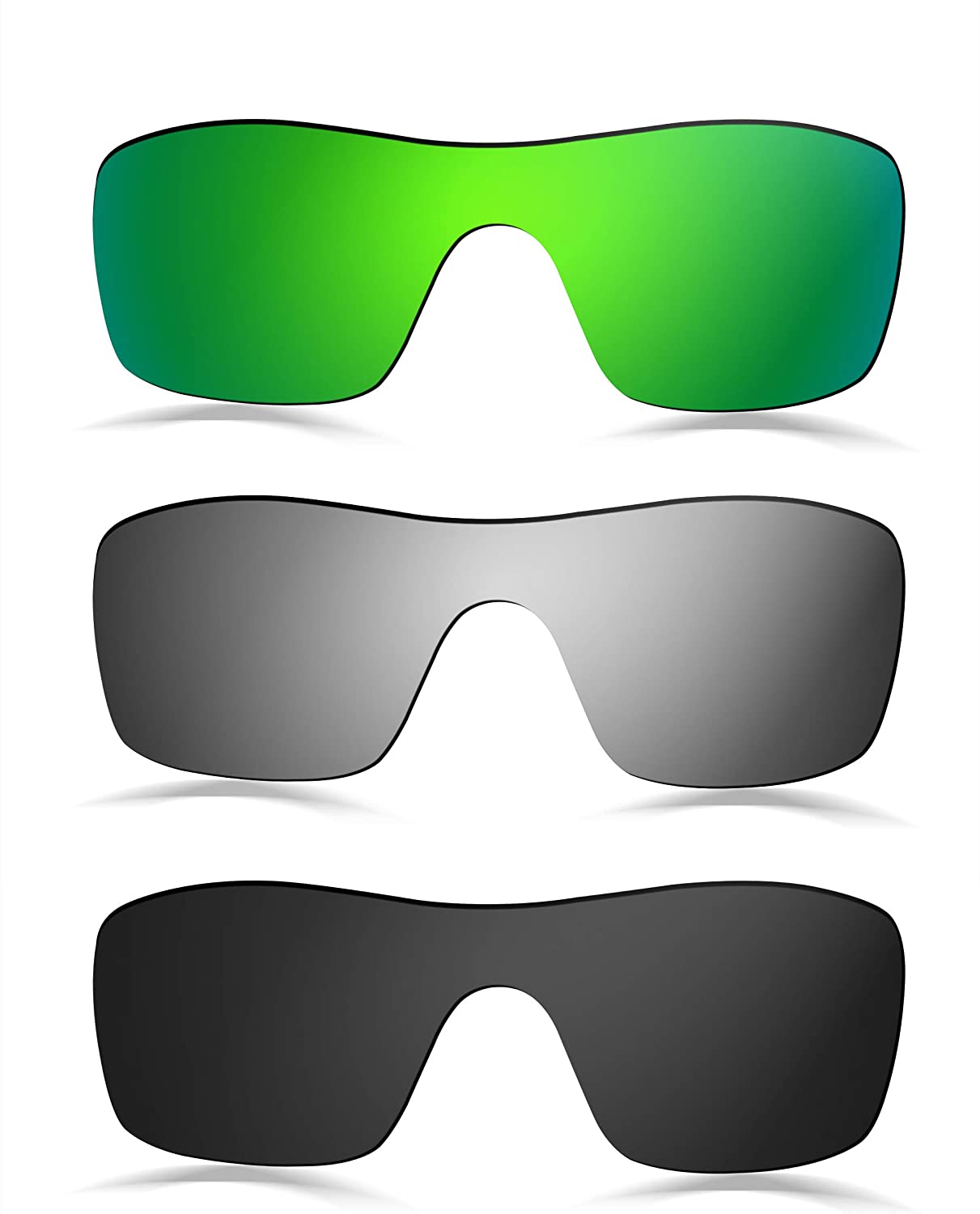 Prizo Polarized Replacement Lenses for Oakley Batwolf Sunglasses - Multi Options