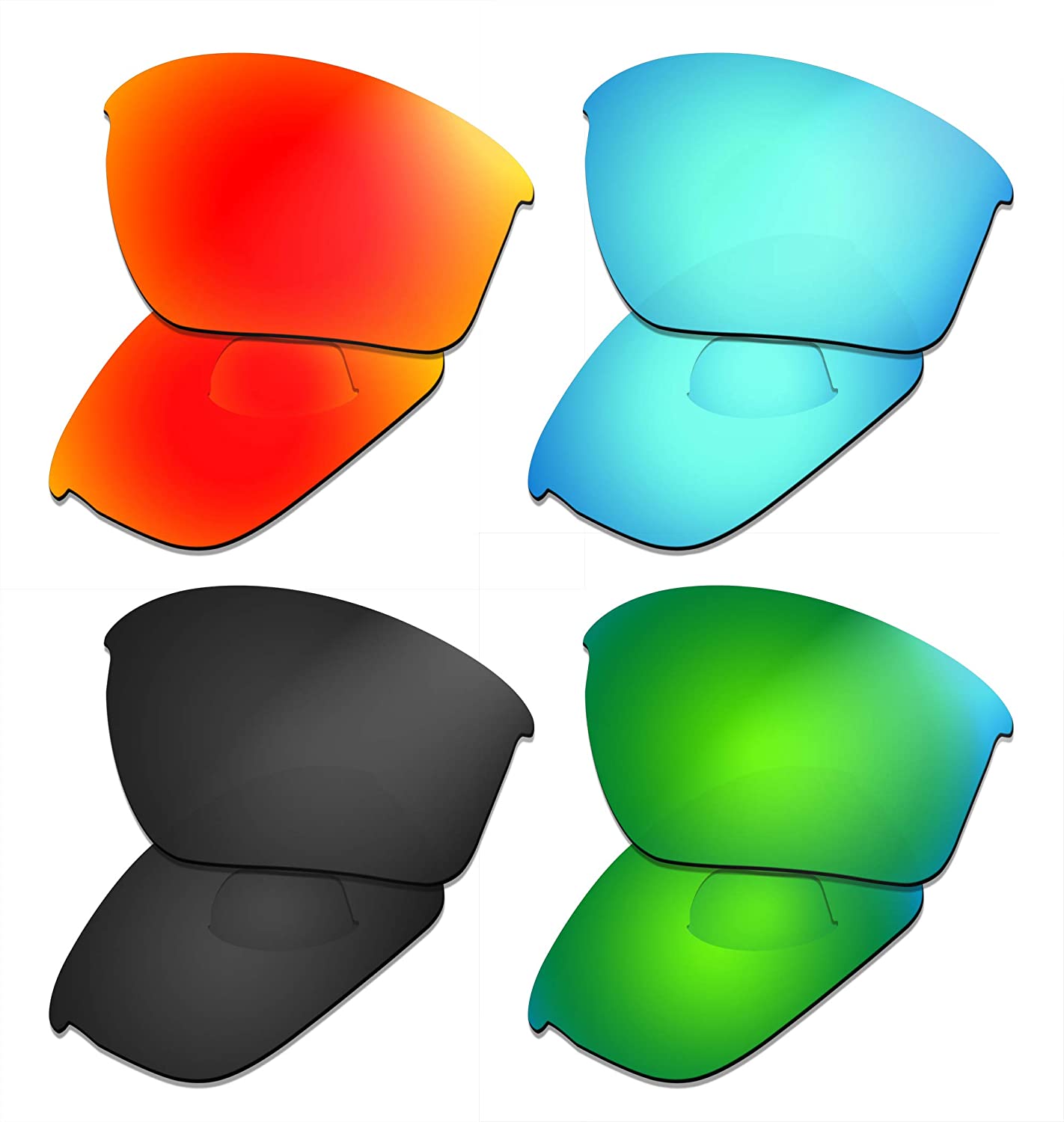 Prizo Polarized Replacement Lenses for Oakley Half Jacket 2.0 Sunglasses- Multi Options