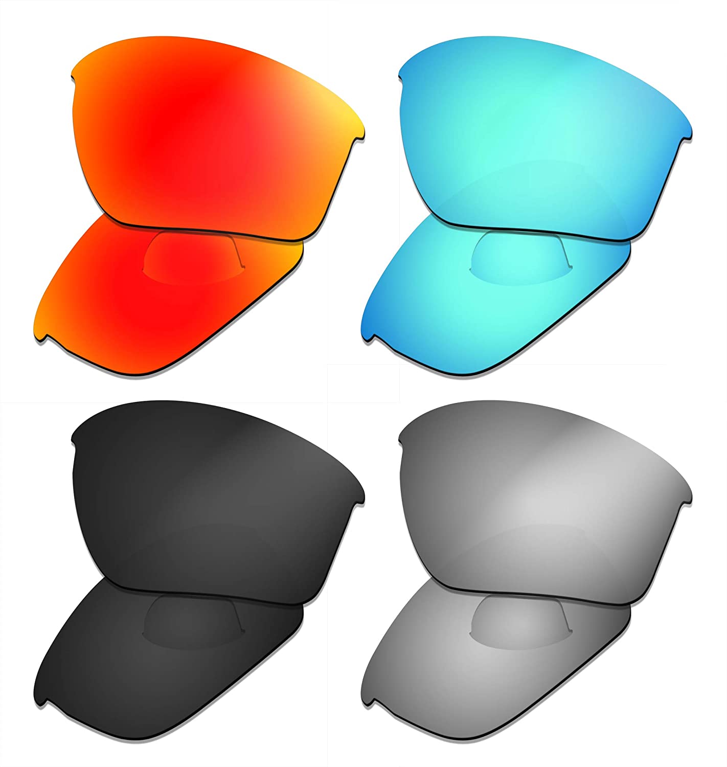 Prizo Polarized Replacement Lenses for Oakley Half Jacket 2.0 Sunglasses- Multi Options
