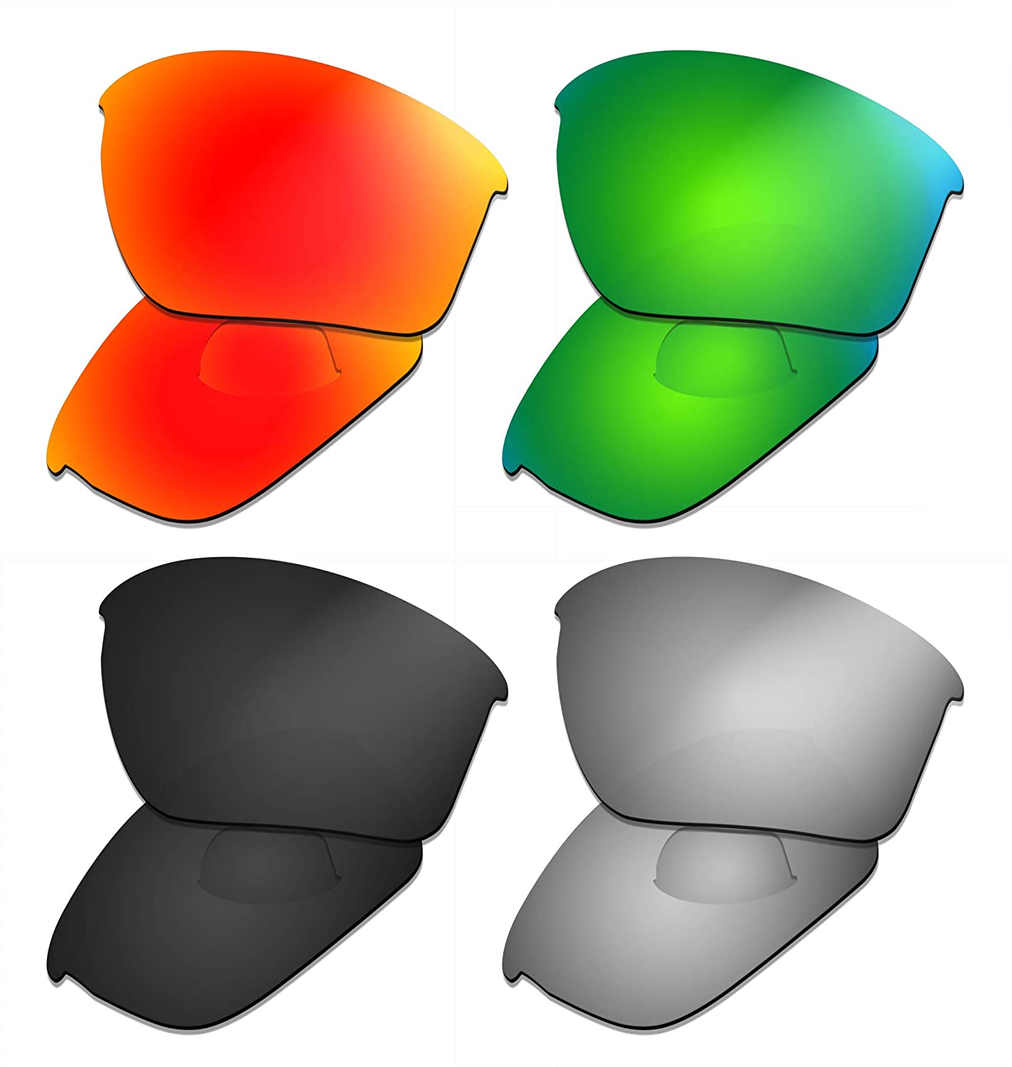 Prizo Polarized Replacement Lenses for Oakley Half Jacket 2.0 Sunglasses- Multi Options