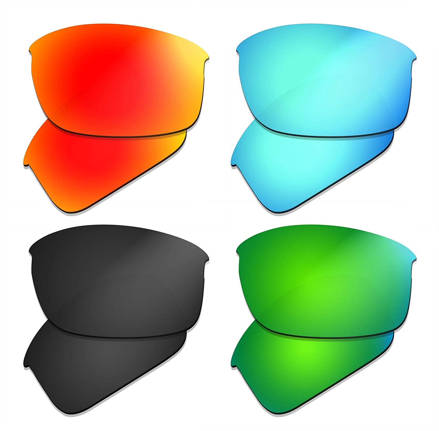 Prizo Polarized Replacement Lenses for Oakley Bottle Rocket Sunglasse - Multi Options