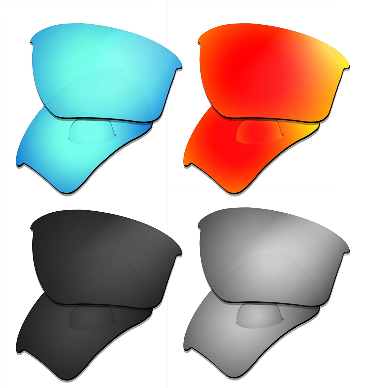 Prizo Polarized Replacement Lenses for Oakley Half Jacket 2.0 XL Sunglasses