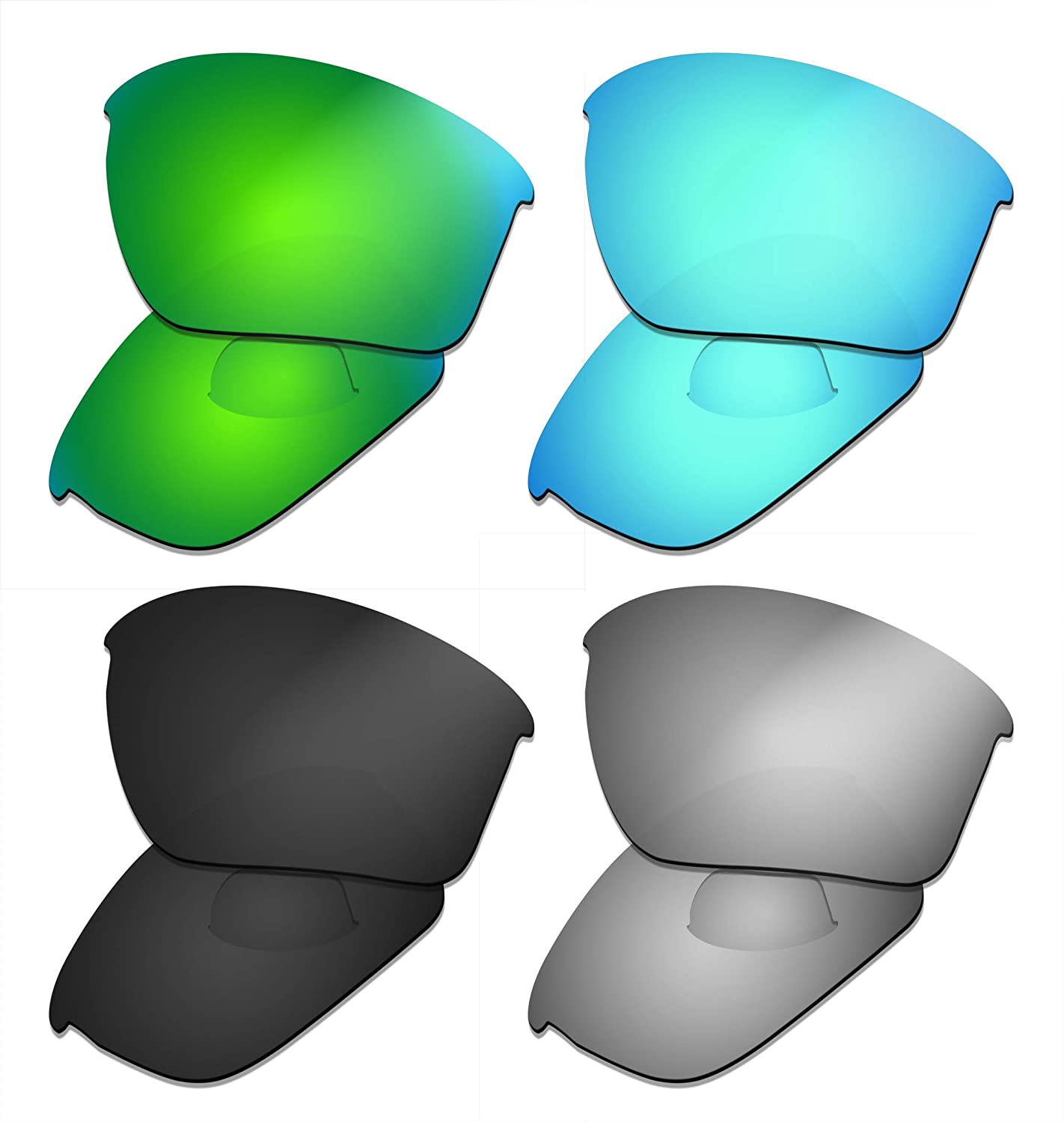 Prizo Polarized Replacement Lenses for Oakley Half Jacket 2.0 Sunglasses- Multi Options