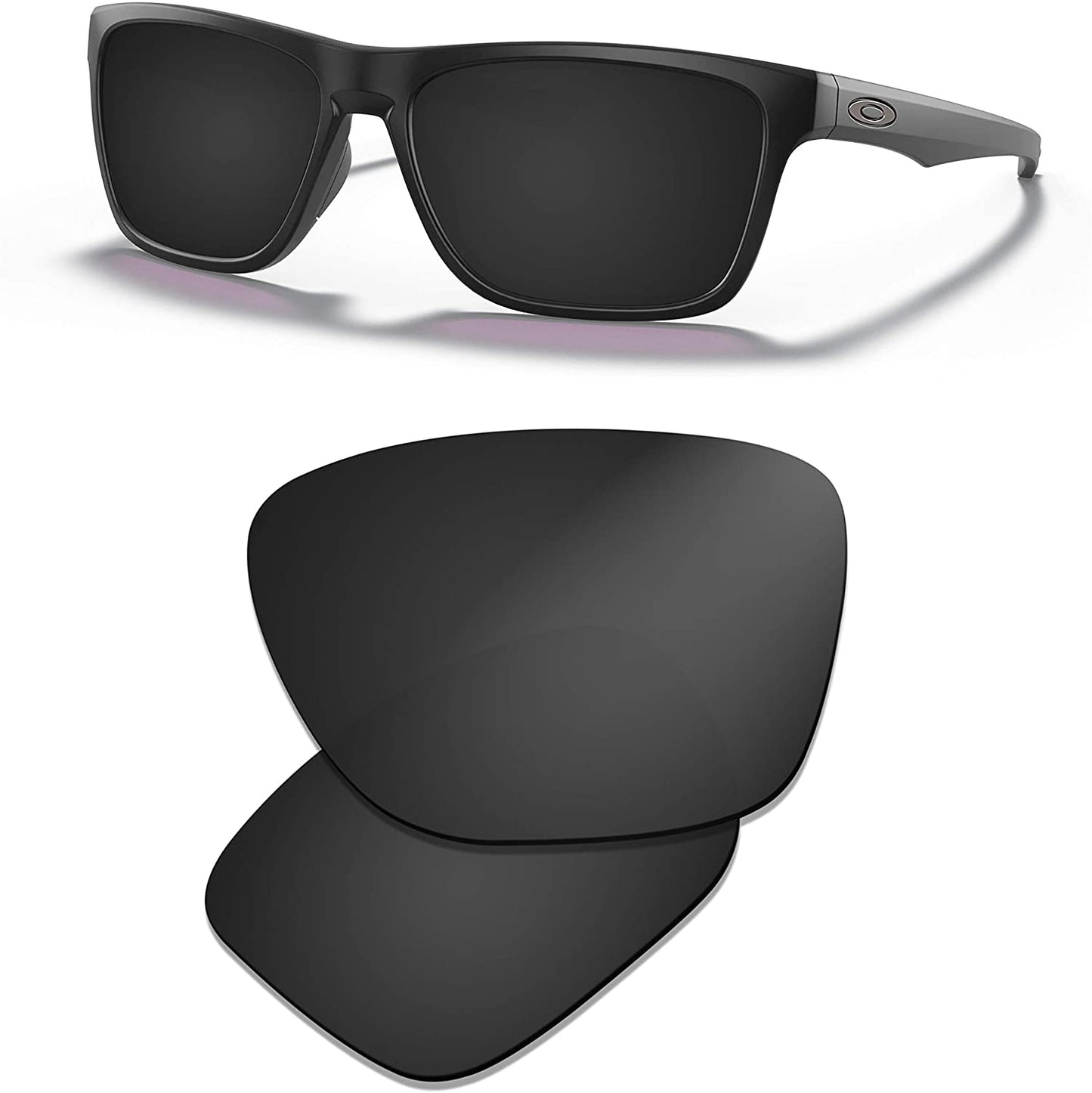 Prizo Polarized Lenses Replacement for Oakley Holston Sunglasses OO9334 - Multioptions (Black+Titanium+Blue)