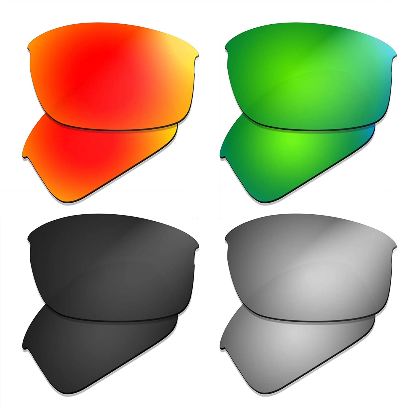 Prizo Polarized Replacement Lenses for Oakley Bottle Rocket Sunglasse - Multi Options