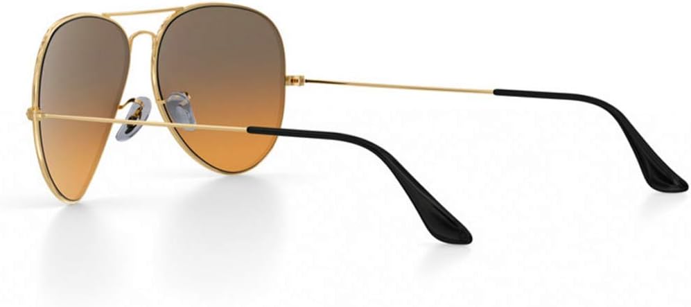 Replacement Temple Tips Temple Arms for Ray-Ban Aviator RB3025 RB3548 Sunglasses Repair Kit，Bonus Screws/Screwdriver/glasses cloth,Light Gold