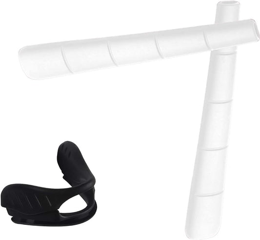 Black Nosepieces and White Earsocks for Oakley SI Ballistic M Frame 2.0 Sunglass