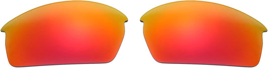NicelyFit Polarized Replacement Lenses for Oakley Bottlecap Sunglasses (Fire Red Mirror)