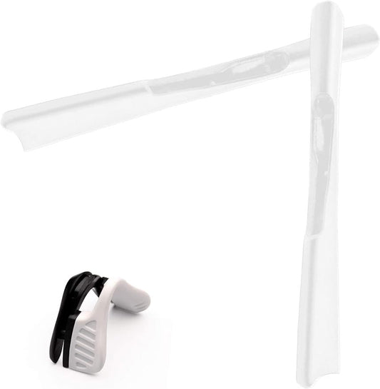 White Nosepieces and White Earsocks for Oakley M2 Frame Sunglass