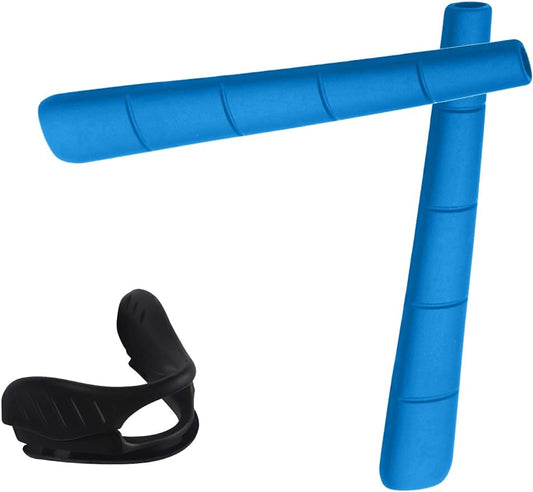 Black Nosepieces and Sky Blue Earsocks for Oakley SI Ballistic M Frame 2.0 Sunglass