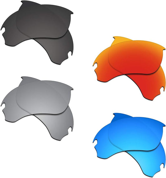 4 Pair Polarized Replacement Lenses for Oakley Split Jacket Vented Sunglasses