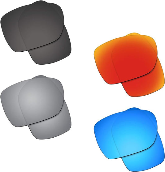 4 Pair Polarized Replacement Lenses for Oakley Deviation Sunglasses