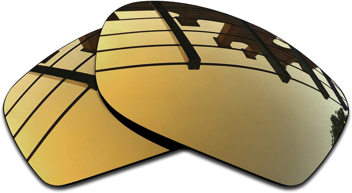 SEEABLE Premium Polarized Mirror Replacement Lenses & Rubber Kit for Oakley Jawbone Sunglasses
