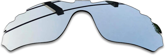 SEEABLE Premium Polarized Mirror Replacement Lenses for Oakley Radar Edge Vented OO9184 Sunglasses - Silver Mirror