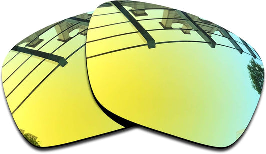 SEEABLE Premium Polarized Mirror Replacement Lenses for Oakley Fuel Cell OO9096 Sunglasses - 24K Gold Mirror