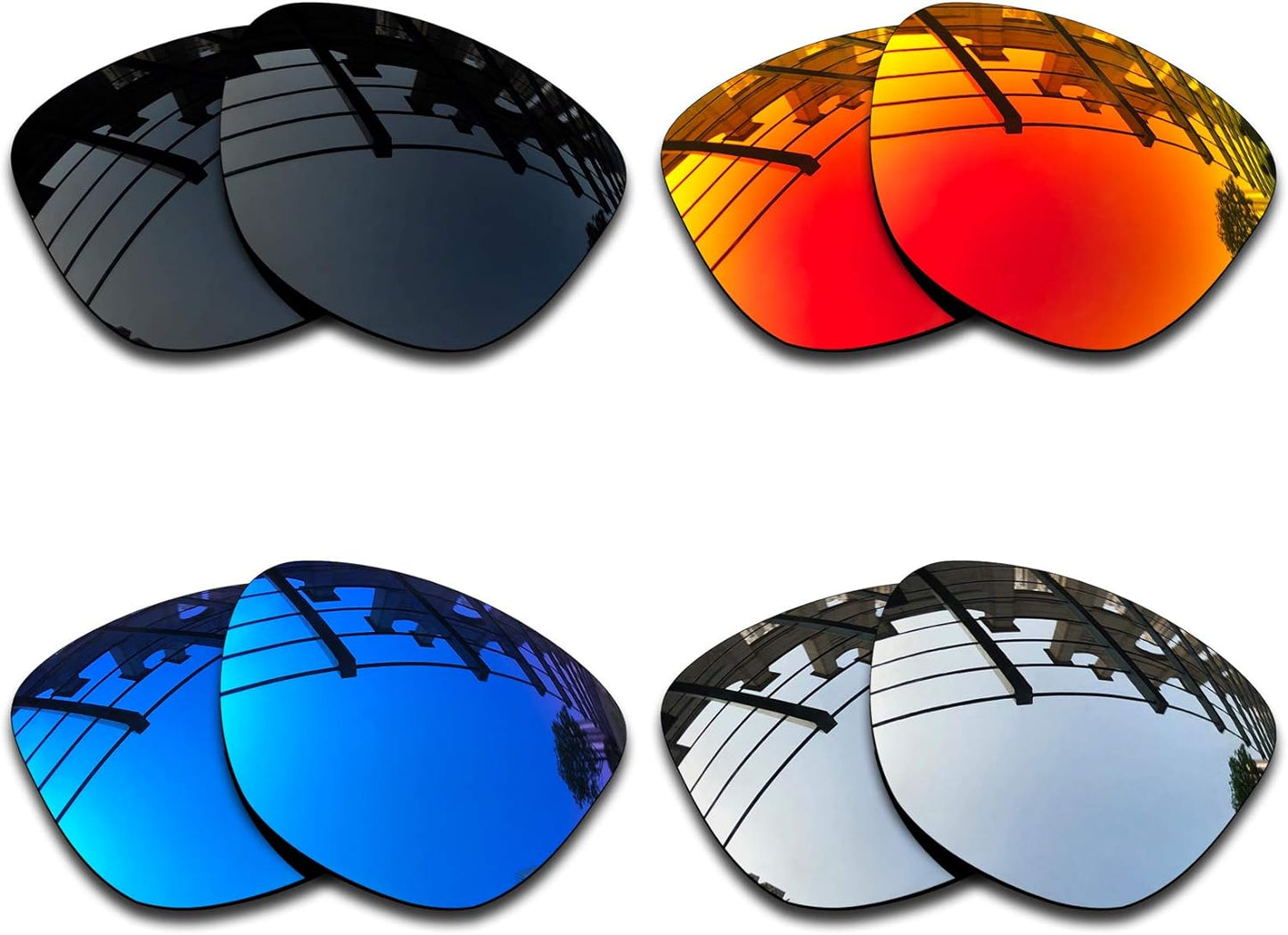 SEEABLE Premium Polarized Mirror Replacement Lenses for Oakley Frogskins LX OO2043 Sunglasses