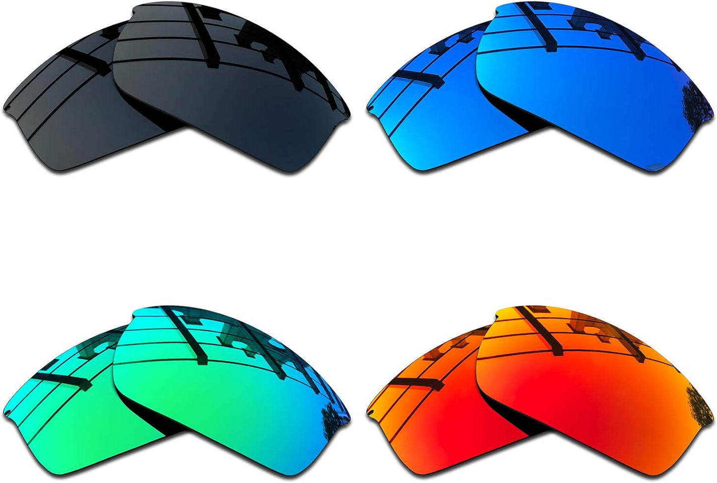 SEEABLE Premium Polarized Mirror Replacement Lenses for Oakley WireTap OO4071 Sunglasses