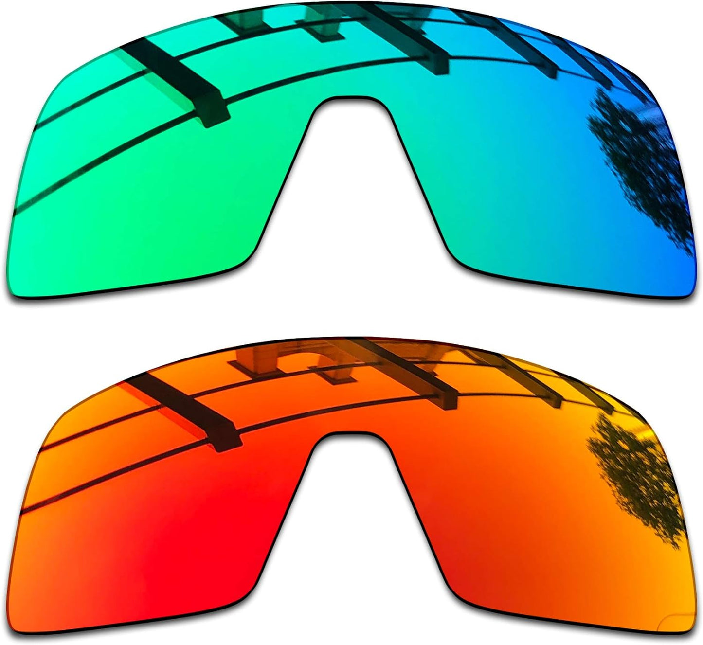 SEEABLE Premium Polarized Mirror Replacement Lenses & Nose Piece for Oakley Sutro OO9406 Sunglasses