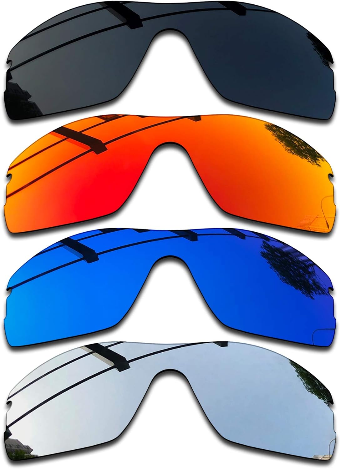 SEEABLE Premium Polarized Mirror Replacement Lenses for Oakley Radar Pitch Sunglasses