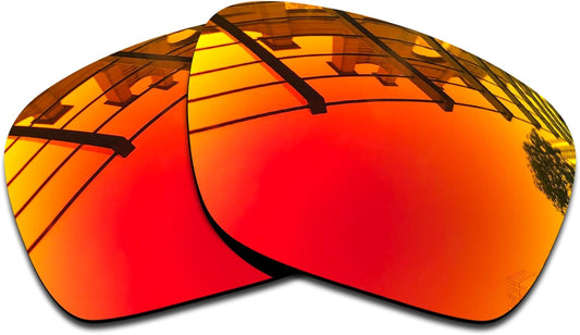 SEEABLE Premium Polarized Mirror Replacement Lenses for Oakley TwoFace OO9189 Sunglasses - Fire Orange Mirror