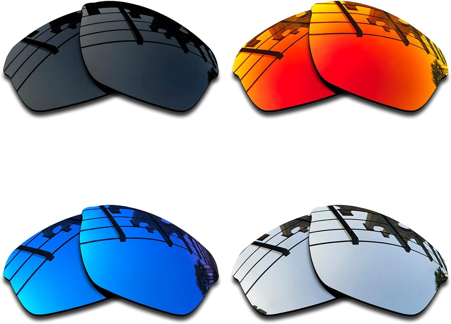 SEEABLE Premium Polarized Mirror Replacement Lenses for Oakley Half Wire XL Sunglasses