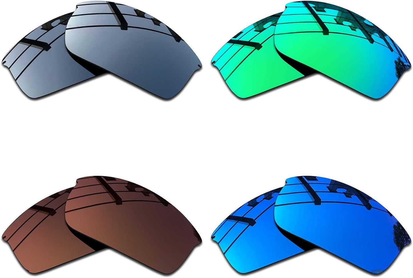 SEEABLE Premium Polarized Mirror Replacement Lenses for Oakley WireTap OO4071 Sunglasses