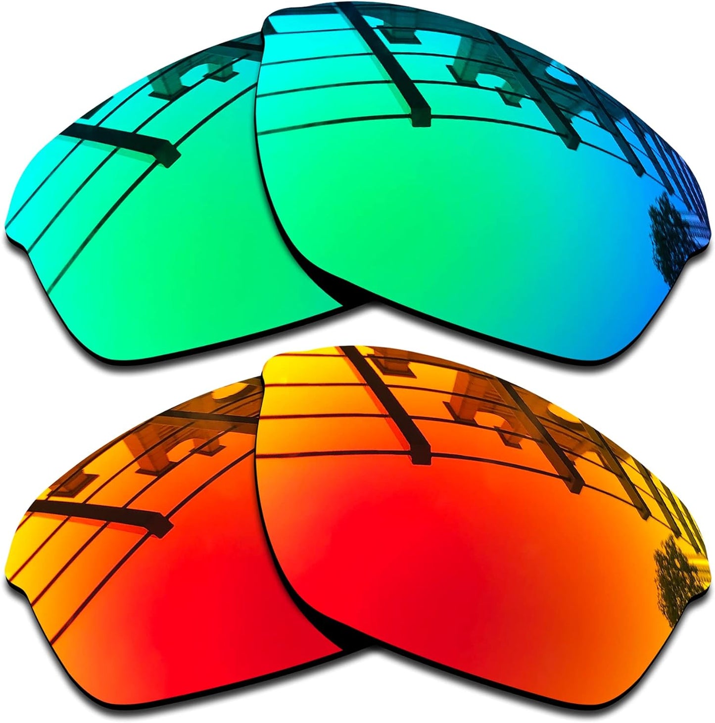 SEEABLE Premium Polarized Mirror Replacement Lenses for Oakley Half Wire XL Sunglasses