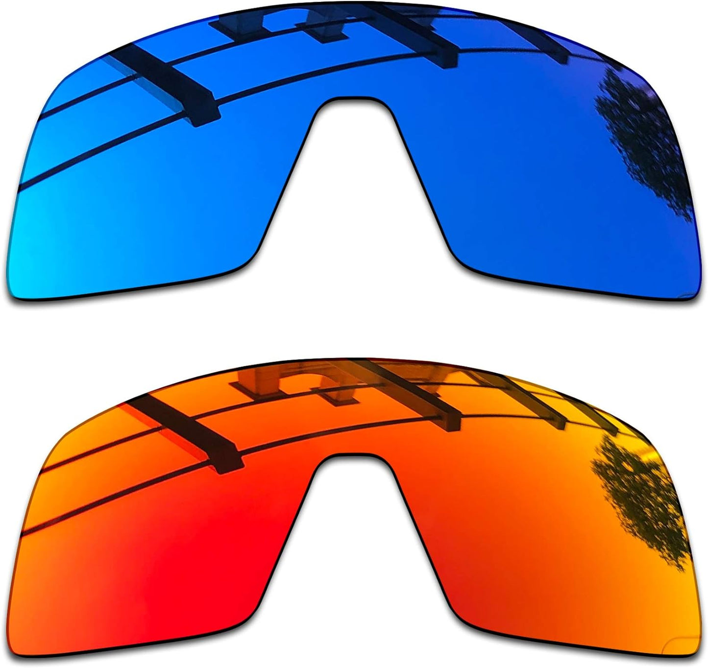 SEEABLE Premium Polarized Mirror Replacement Lenses & Nose Piece for Oakley Sutro OO9406 Sunglasses