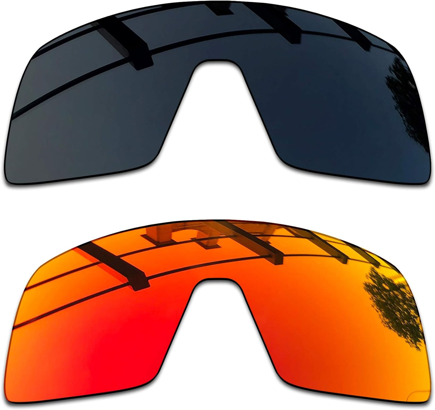 SEEABLE Premium Polarized Mirror Replacement Lenses & Nose Piece for Oakley Sutro OO9406 Sunglasses